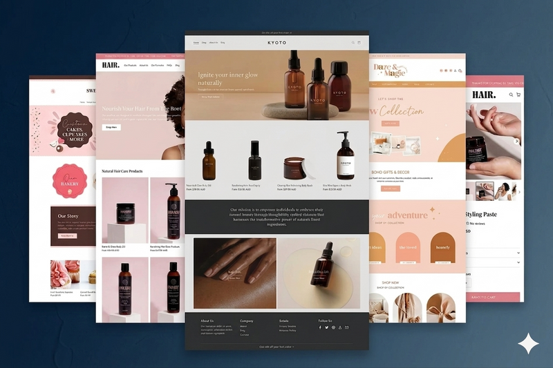 Pre-built Shopify store gallery